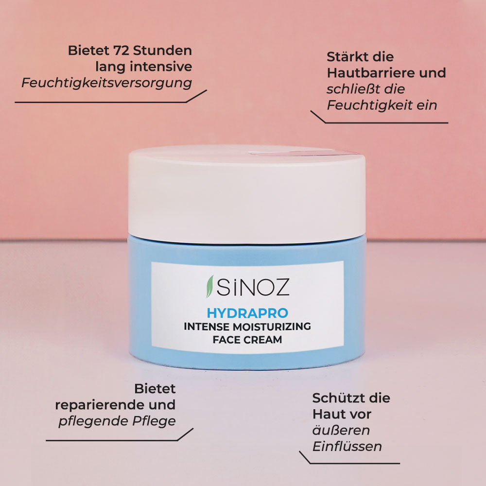 Sinoz Hydrapro Gesichtscreme mit intensiver Feuchtigkeitsversorgung 50ml