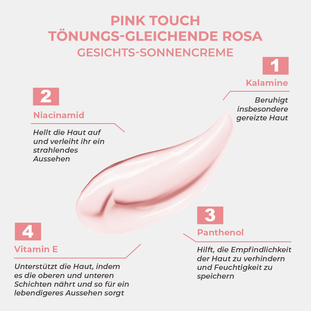 Sinoz Pink Touch Ton-up Sonnencreme SPF50+ (50 ml)